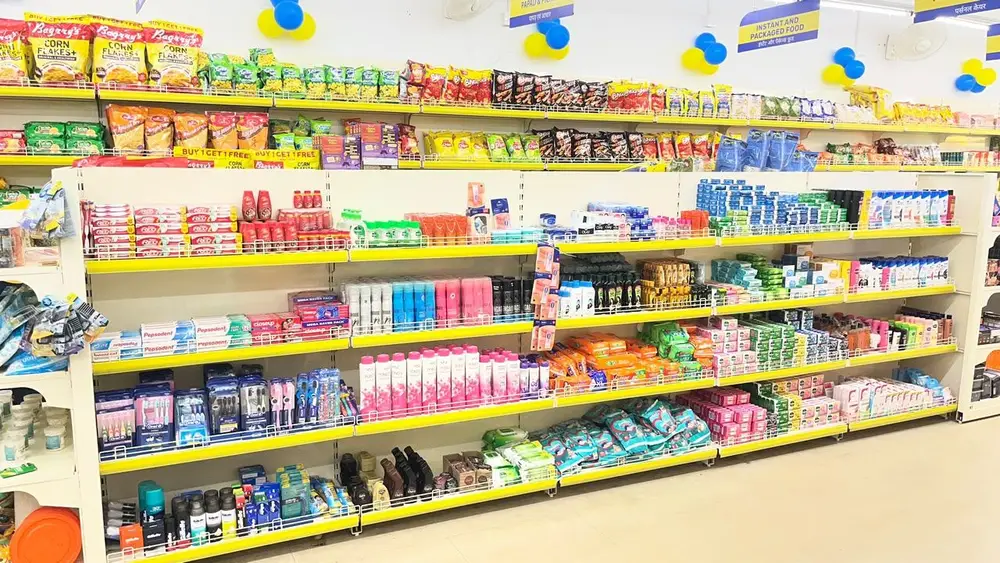 Personal care shelves at BringBasket
