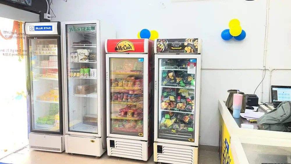 Frozen food refrigerators at BringBasket